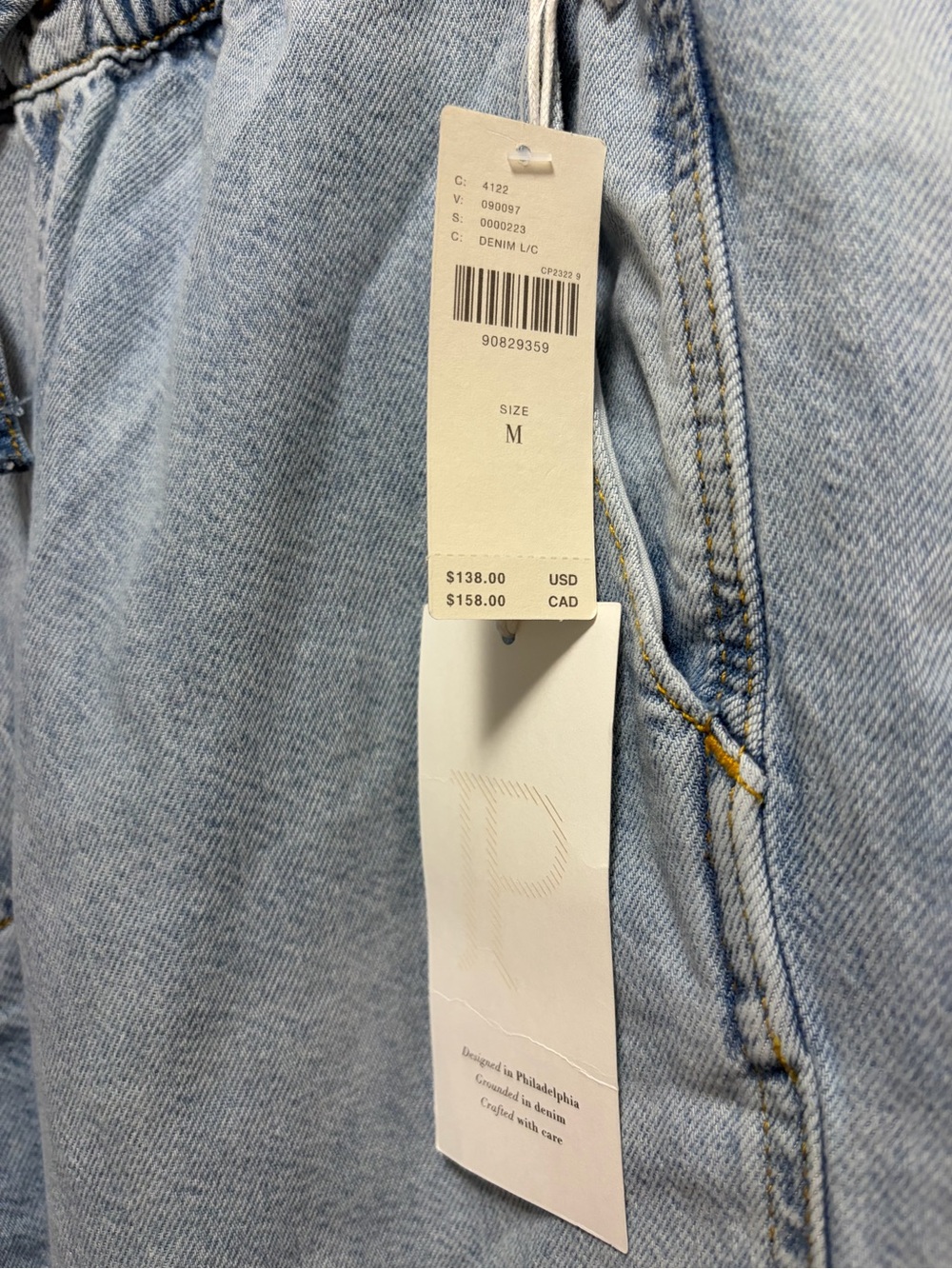 Pilcro Beachy Cargo High-Rise Parachute Jeans NWT Women’s Size Medium - Picture 6 of 13